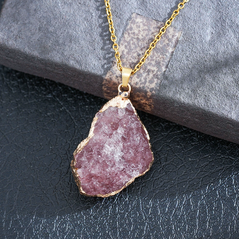Natural water, crystal, pendant, natural ore, accessory, handmade, (Cross-border trading)