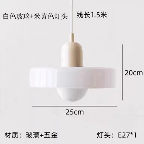 Lámpara de vidrio de colores nórdica creativa simple mesa de comedor moderna dormitorio bar hotel cabezal de cama candelabro colorido comedor