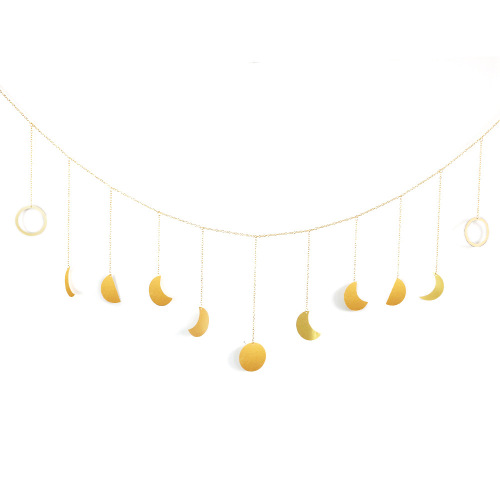New children's room decoration stars and moon wall decoration pendants Nordic style home decoration wall hanging background