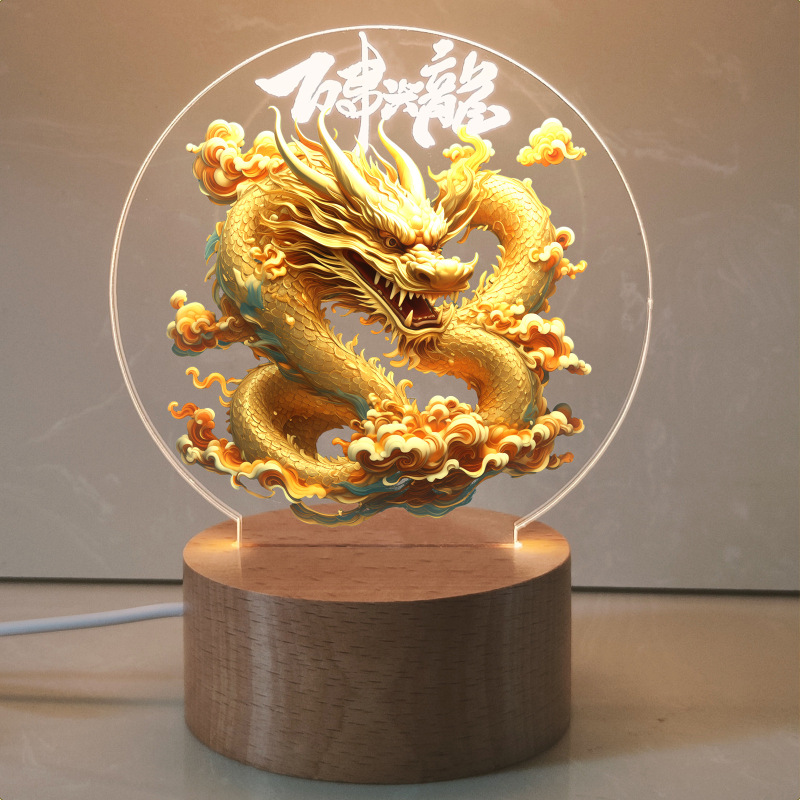メーカー卸売クリエイティブホリデー記念 3D ナイトライトブナ単色アクリル記念ギフト小さなテーブルランプのカスタマイズ|undefined