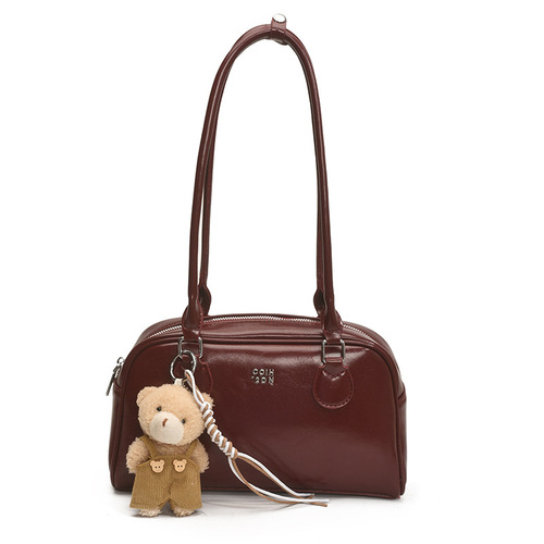 Ladies Single Shoulder Bag 2025 Retro Popular Fashion Boston Bag Versatile Hot Trendy Handbag