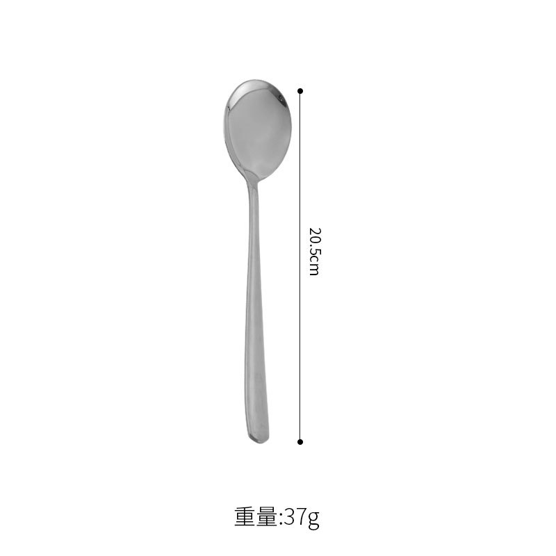 한국식 수저 (광택 실버)