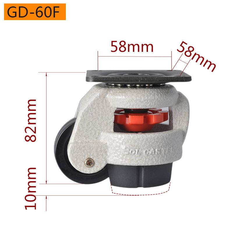 Yideli 韓国水平調整サポートユニバーサルキャスター Fuma ホイール GD-40F/60F/80F/100F/120F|undefined
