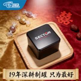 喜糖盒子马口铁盒收纳磨砂包装盒铁盒正长方形圆形铁罐礼品包装盒