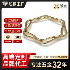 闭口环服饰箱包配件金属六角环女士腰带线扣圆形环扣箱包配件定制