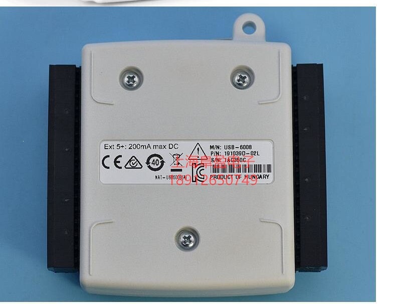 美国NI USB-6008 数据采集卡多功能DAQ 779051-01配端子数据线