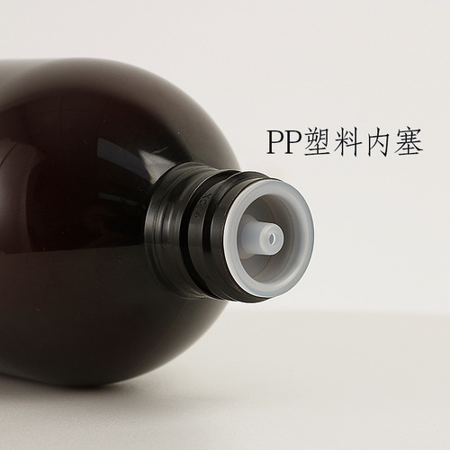 Factory Wholesale Brown PET Pure Water Plastic Bottles 500ML Large Capacity Hair Care Shampoo Cleansing Remover Water Dividing Bottles
