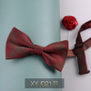 Bow tie, burgundy black shirt English style with bow, wholesale, Korean style