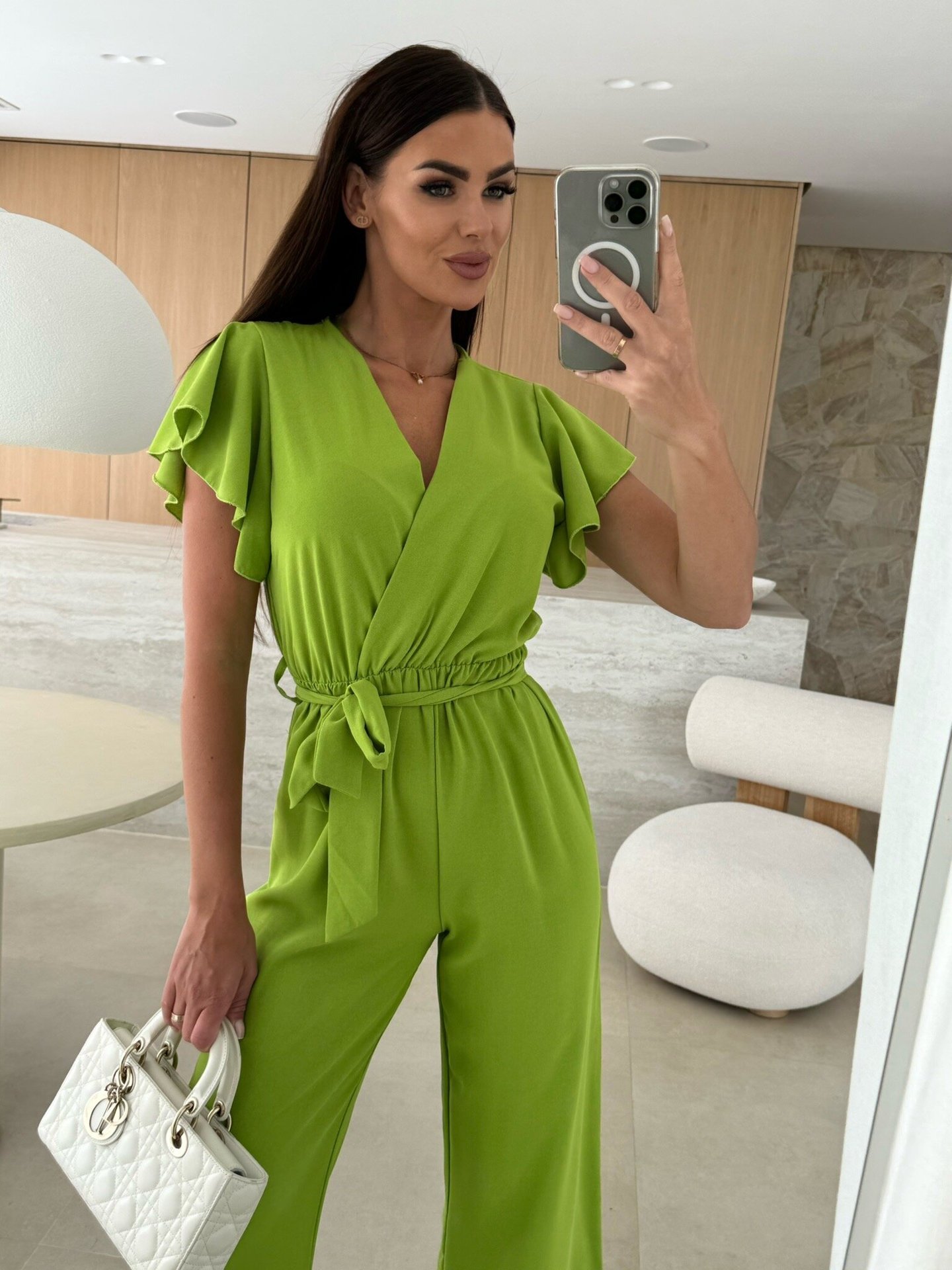 Women's Casual Office Daily Temperament Commuter Commute Style Solid Color Jumpsuits Full Length display picture 4