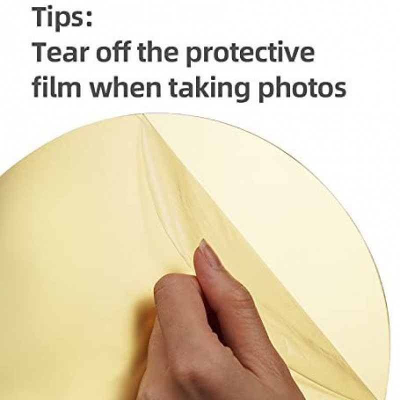 Colgar acrílico espejo reflectante geometría se puede colgar en la pared fondo conjunto de props decorativos espejo de fotografía