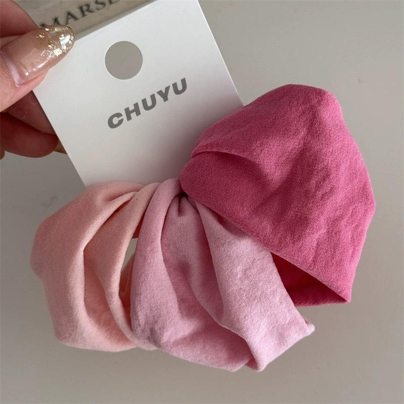 21g Weight Hair Tie Hair Accessories Type 4 Pieces Set Quantity Holiday, Daily Occasion Solid Color Pattern Women's Gender Korean Style, IG Style Style Women's IG Style Korean Style Solid Color Cloth Hair Tie 6