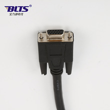 源頭廠家生產DB15監控線15芯帶屏蔽全銅雙排DB連接線束可定制加工