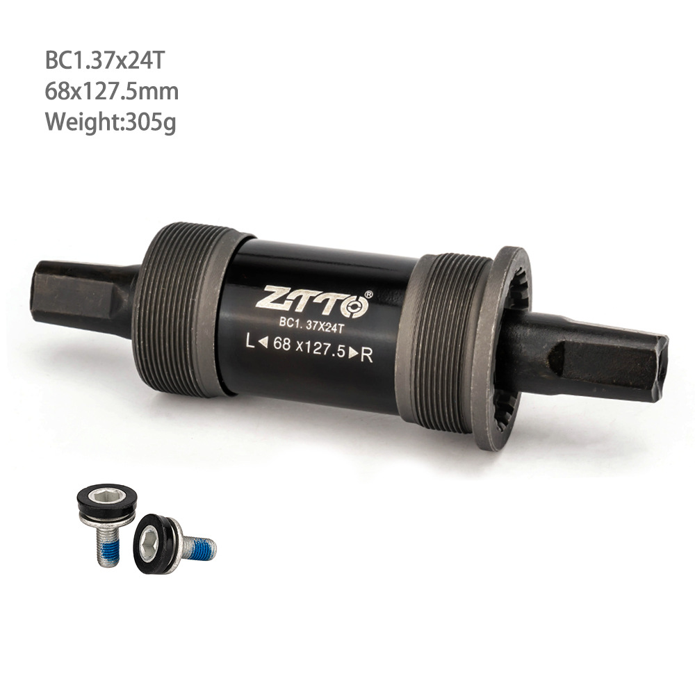 Bicicleta de carretera plegable de montaña ZTTO, eje cuadrado universal, eje central, cojinete, 68mm con tornillo impermeable