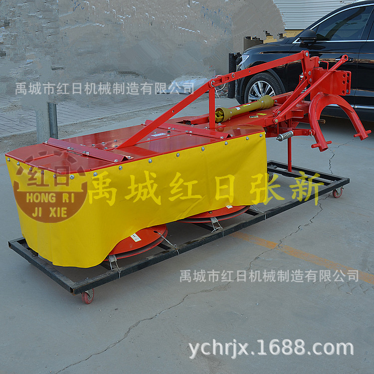 圆盘割草机收割苜蓿效果好 拖拉机悬挂165旋转割草机往复式割草机