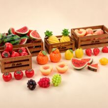 树脂迷你仿真水果 微缩食玩摆件钥匙扣材料DIY饰品奶油胶鞋花配件