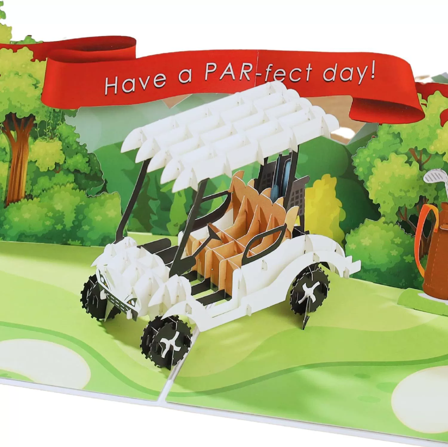 Трансграничная 3D стерео поздравительная открытка Advanced Sending Golf Space Creative Card Отправить друзей мужского и женского пола на день рождения свежий