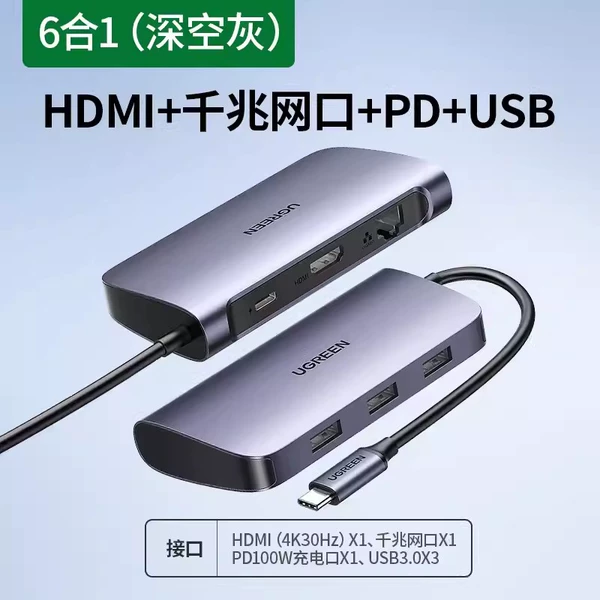 50771 【6 -in -1】 HDMI+network card 6 -in 1