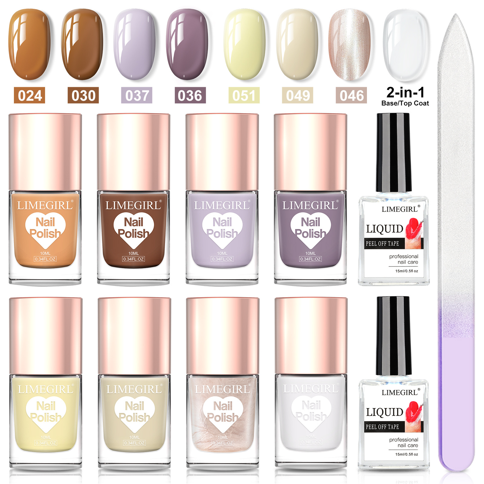 2025 nuevo salón de uñas transfronterizo especial color nude juego de pegamento de esmalte de uñas blanco esmalte de uñas rosa sin tostado duradero