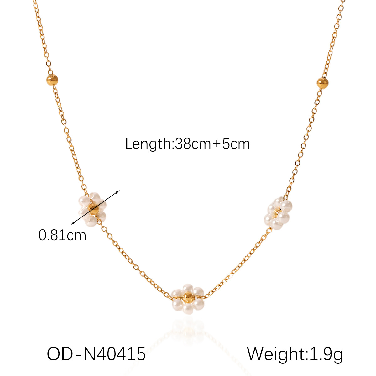 Modern Style Classic Style Flower 304 Stainless Steel Women's Necklace display picture 7