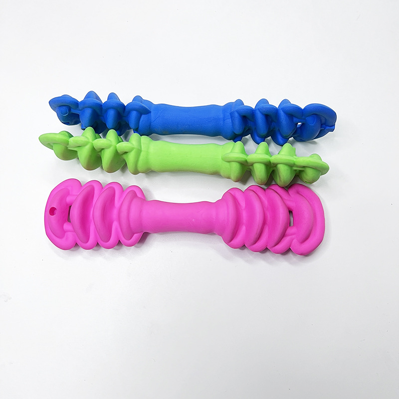 Suministros para mascotas mordedura de perro juguete molar TPR juguete para mascotas hilo de hueso de perro divertido juguete interactivo para perros