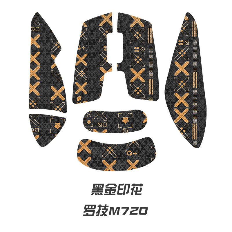 羅技M720マウスの滑り止めシールを適用して汗を吸う側辺保護掌心シールm720全包改色フィルムを貼る|undefined
