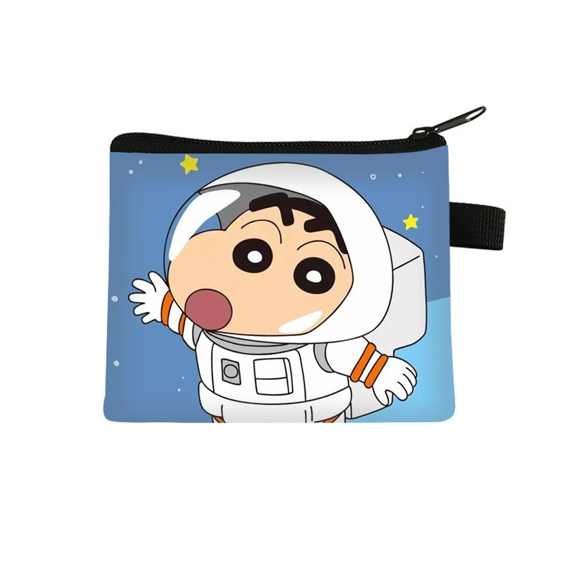 2024 New Kawaii Crayon Shin-chan Kids' Bag, Cartoon Design, Cute Mini Coin Purse for Students, Elementary School Storage Bag—Wholesale