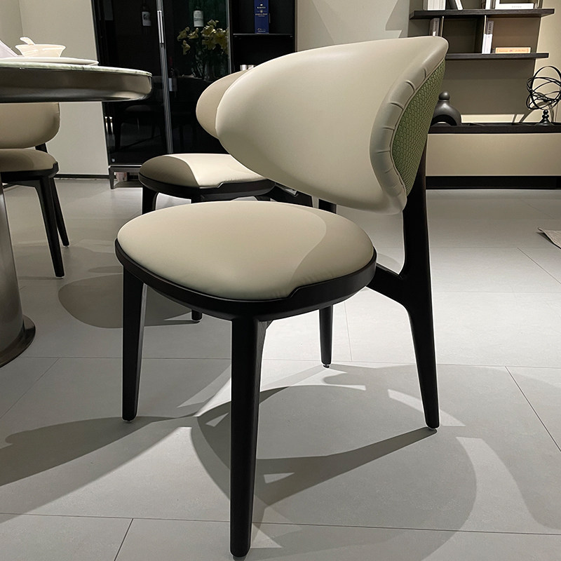 Tn1-09 Chair Dining Chair for Home Use, Leather Woven, Smoked White Ash Wood, Versatile Luxury for Hotel, Villa, Model Room Design Tn1-09 Chair Dining Chair for Home Use, Leather Woven, Smoked White Ash Wood, Versatile Luxury for Hotel, Villa, Model Room Design