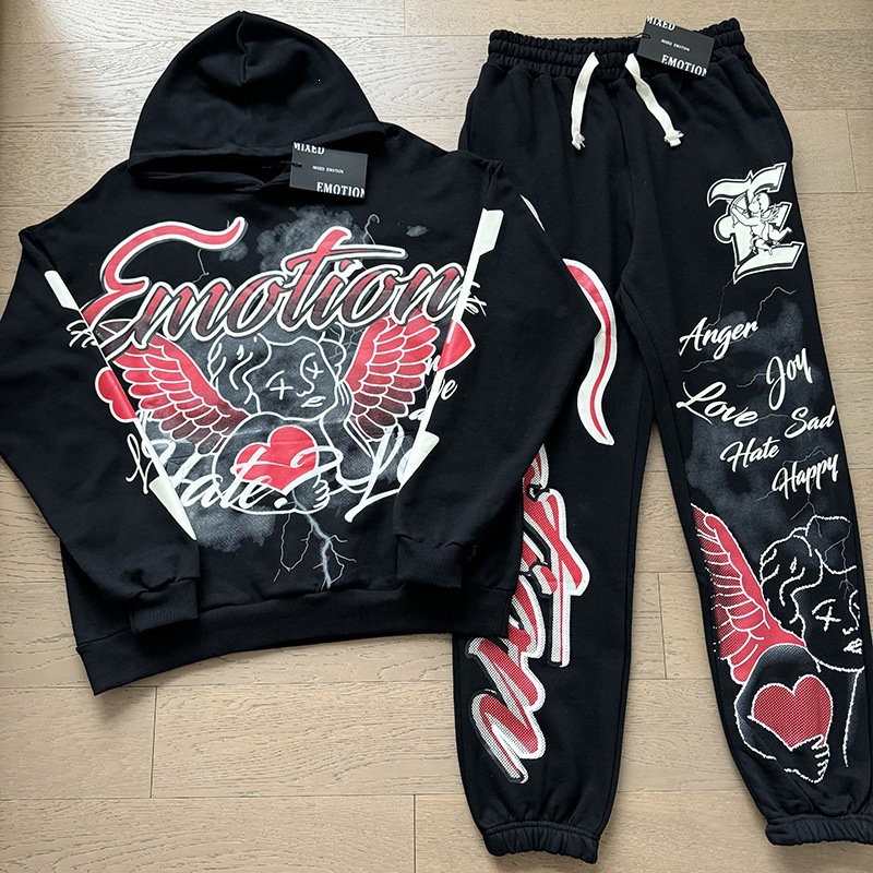 2026 nueva marca de tendencia de comercio exterior transfronterizo MIXEDMOTION camiseta de algodón de manga larga lavado con agua hace viejas calles sueltas