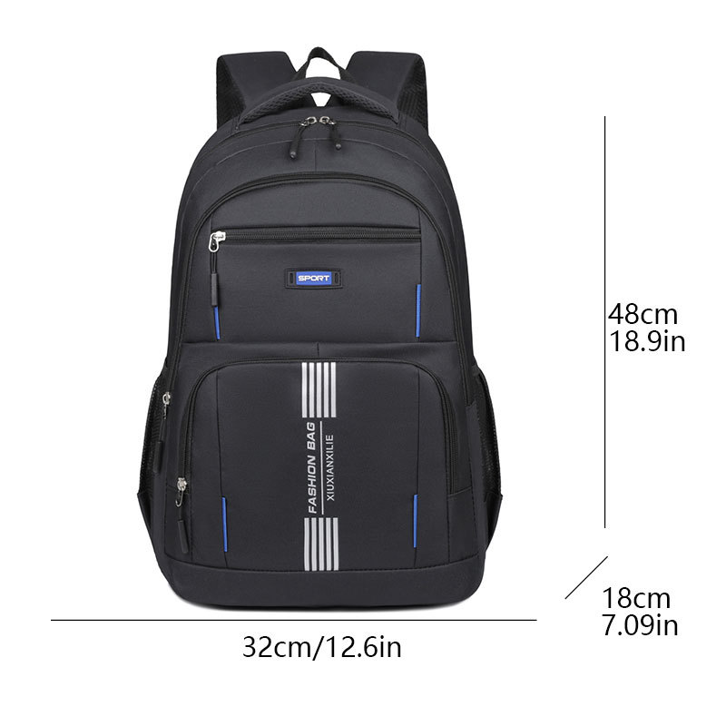 2024 Bolso de computadora de negocios para hombres de moda de viaje de negocios de ocio nuevo estilo de moda deportiva al aire libre mochila de estudiante de secundaria de todo fósforo