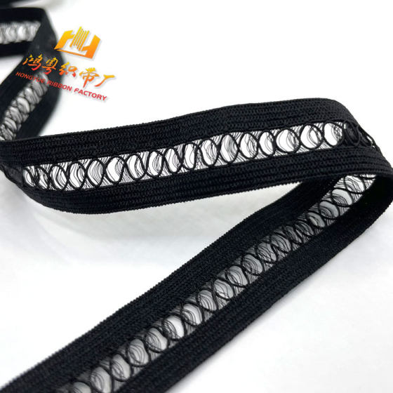 Swimsuit Clothing Accessories Fish Silk Elastic Elastic Band Knitted Lace Elastic Lace Fish Ribbon Back Fish Silk Flower