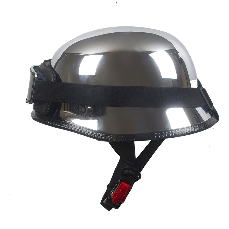 Cross-border Special for Electroplating Retro Battery Electric Car Helmet Battery Car German Retro Men's and Women's Four Seasons Foreign Trade Helmet