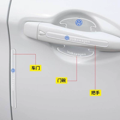 Anti-Scratch Sticker, Transparent Door — Car paint protective film