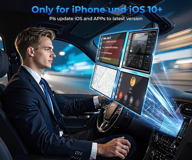 Wireless Carplay Car USB 2-in-1 Apple Android Auto 2-in-1 Screen Projection Overseas Youtube Interconnection