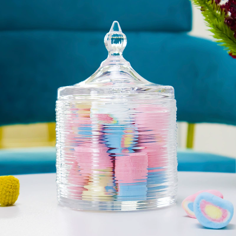 Новая легкая роскошь: ретро европейская хрустальная стеклянная коробка с крышкой для конфет, декор для свадьбы