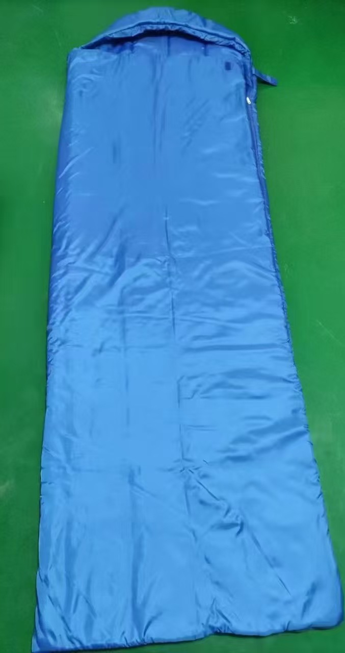 하늘색 봉투형 침낭