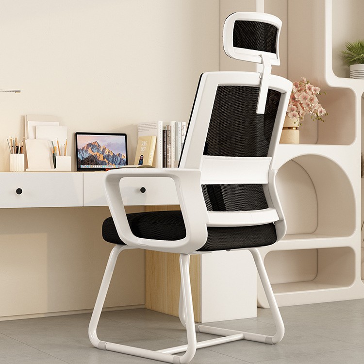 Dny - 84 - marco blanco en forma de arco, marco blanco, red negra + almohada para la cabeza