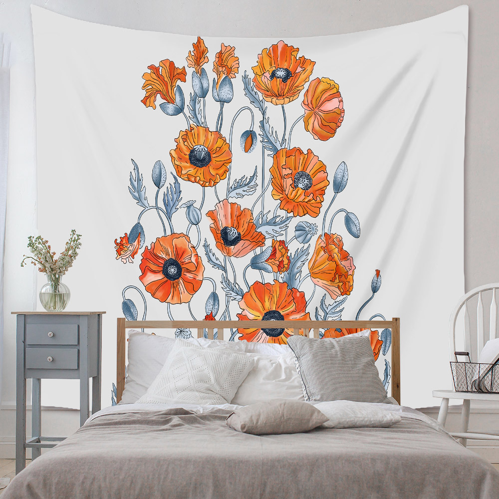 Bohemian Flower Printing Wall Decoration Cloth Tapestry Wholesale Nihaojewelry display picture 62