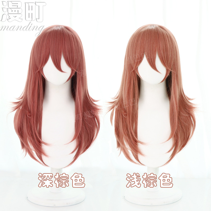 Man-chainsaw man chain saw man angel devil dark orange anti-warped 50cm cos wig Man-chainsaw man chain saw man angel devil dark orange anti-warped 50cm cos wig