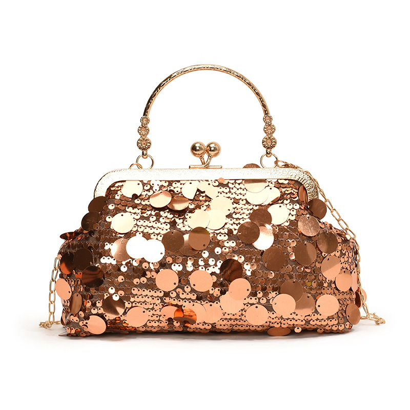 Nueva cadena de un hombro mochila abrazadera de encaje lujoso esquinilla borsa de bordilla cheongsam vestido bolso de fotografía