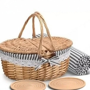 Handwoven Rattan Storage Basket With Lid And Inner Lining_voghion.com