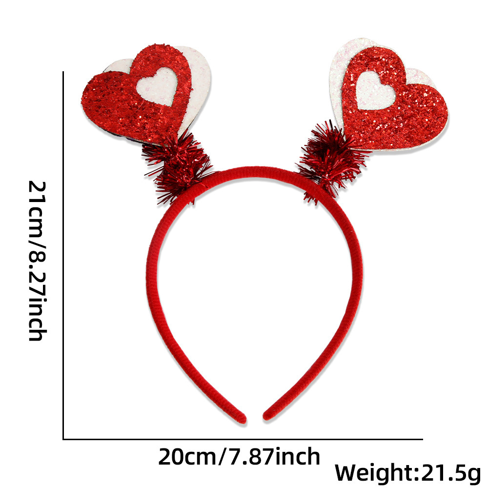 Europa y América nuevo estilo de un solo partido decoración diadema accesorios para el cabello bar decoraciones del Día de San Valentín amor diadema cabeza hebilla props