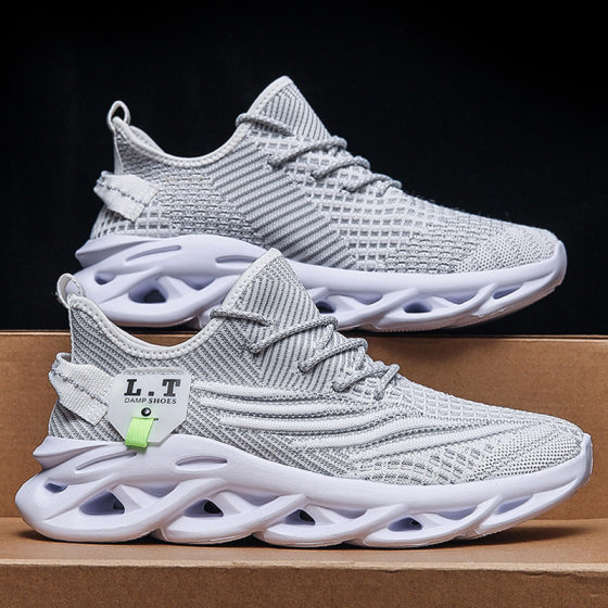 45 plus size 46 size 47 black 48 men's shoes spring and autumn all-match sports running casual deodorant breathable net shoes men's summer