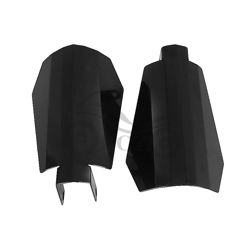 Motorcycle Accessories: Harley 883 Dyna Modified Handguard Windshield – Impact-Resistant, Glossy Black Metal Handguards