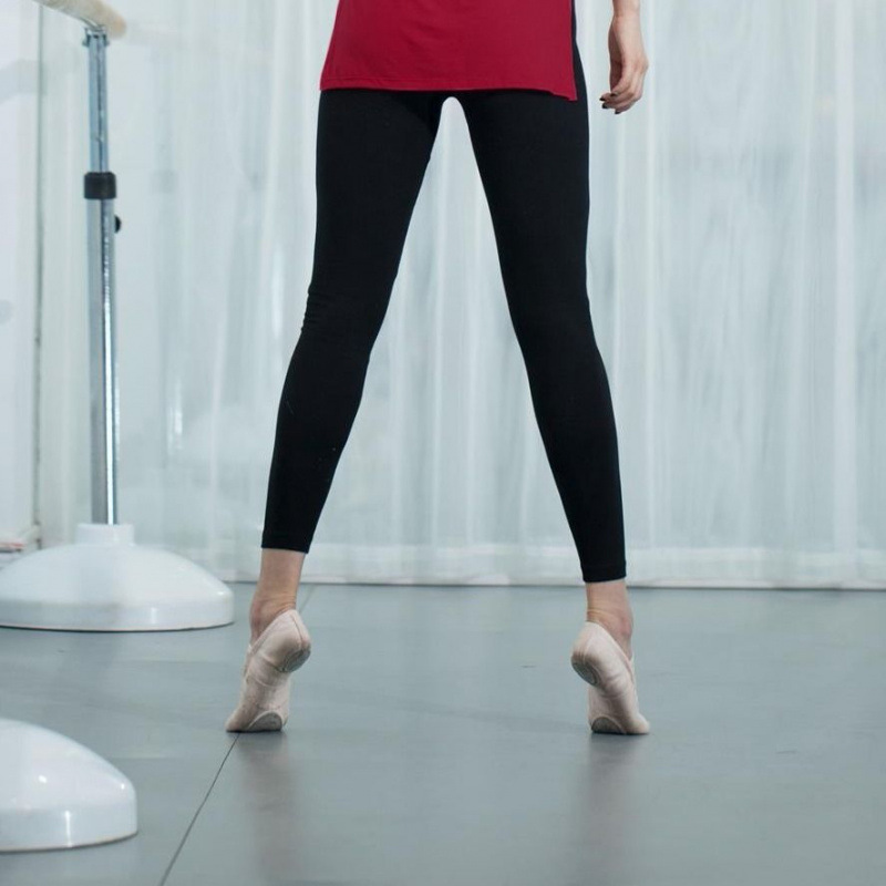 Pantalones de baile nueve pantalones de baile para adultos, pantalones de entrenamiento de ballet, pantalones de entrenamiento elásticos negros, comercio exterior
