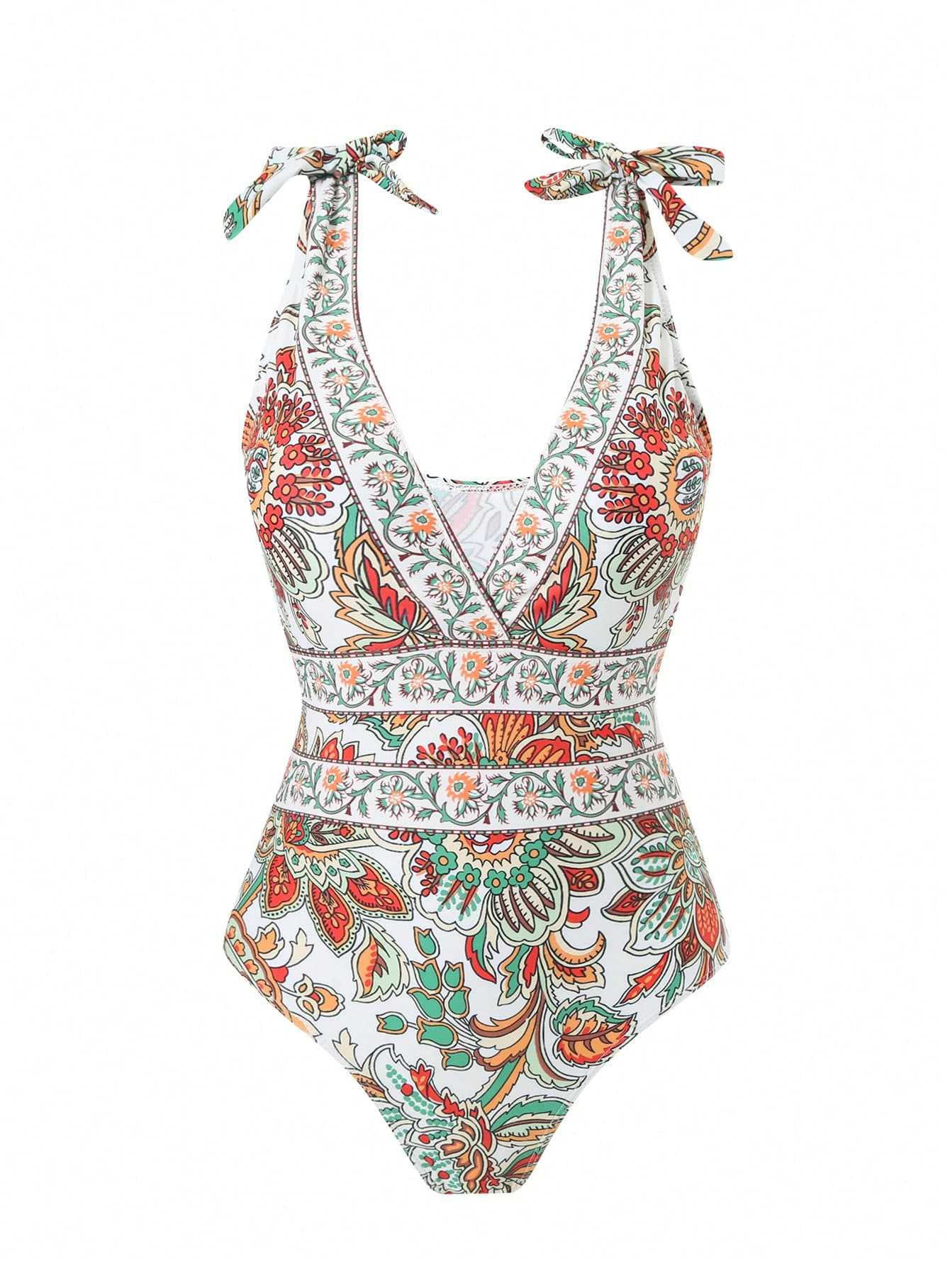 ethnic style one-piece swimsuit women