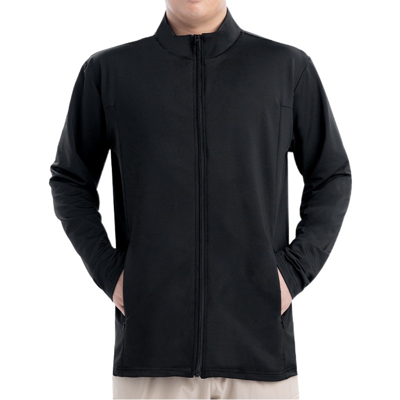 Nueva chaqueta de otoño los hombres collar del soporte color sólido negocio la moda delgada capa superior primavera y otoño