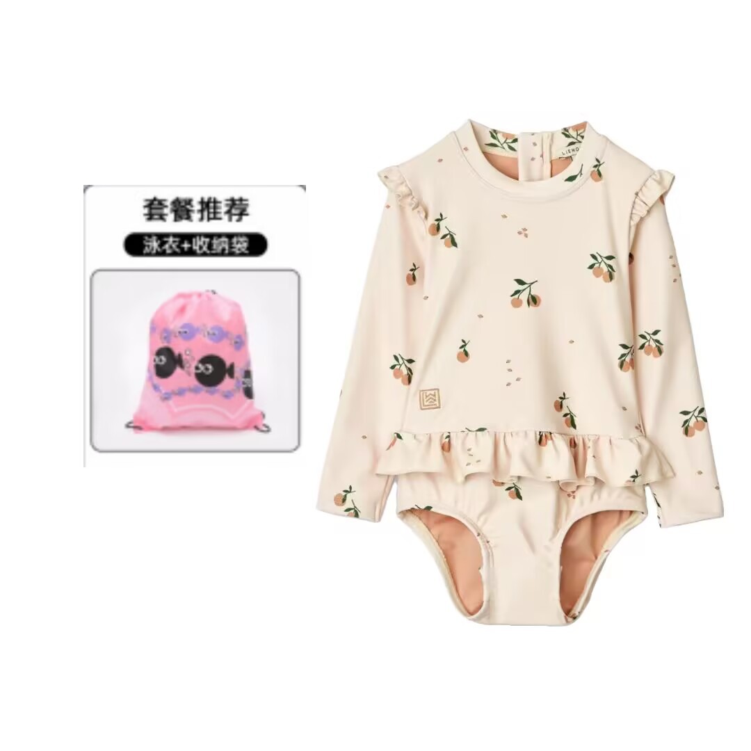 Niños trajes de baño de manga larga de secado rápido para niñas nuevas niñas lindas trajes de baño al por mayor