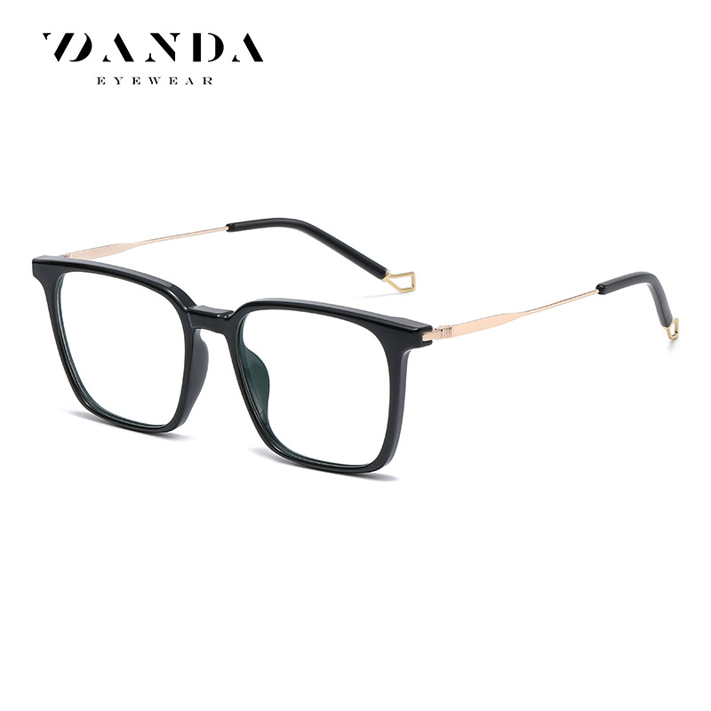 Nuevo artístico cuadrado liso gafas hombres y mujeres mismo TR90 miopía gafas marco TJ850 moda Anti-azul gafas de luz