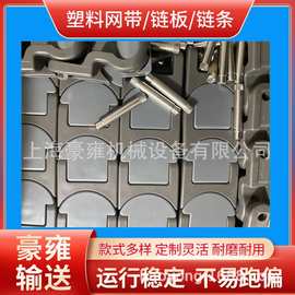 上海豪雍推荐 1765T无缝式塑料输送龙骨链 塑料龙骨链板 异形链板