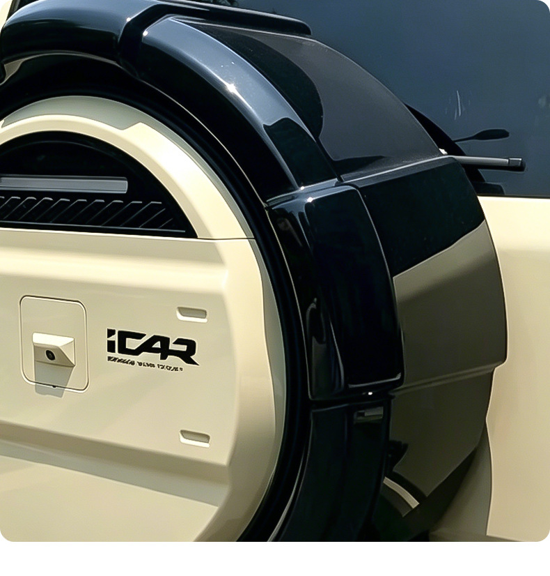 Specialized Chery Icar V27 Spare Tire Cover, Integrated Non-Destructive Installation, Scratch-Resistant, Wear-Resistant, Rain-Proof, Sun-Proof Modification Accessory